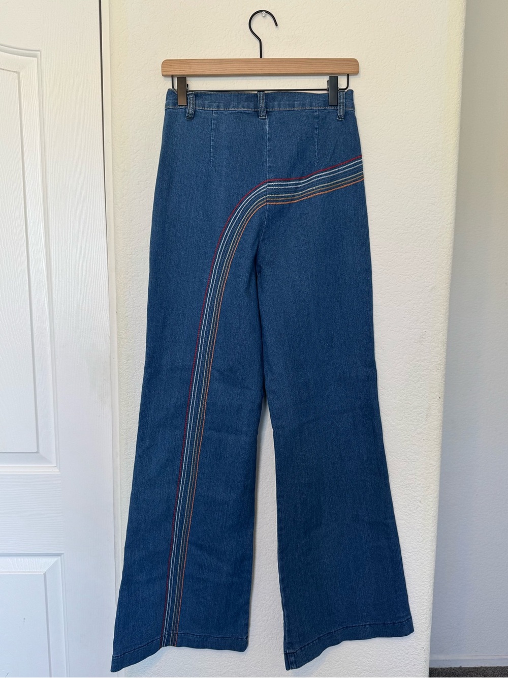 NWT Modcloth Rainbow Flare Jeans Size US 8 Vintage - Picture 8 of 10